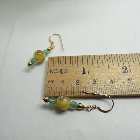 Vintage Czech Lampwork earrings - Picture 5 of 11